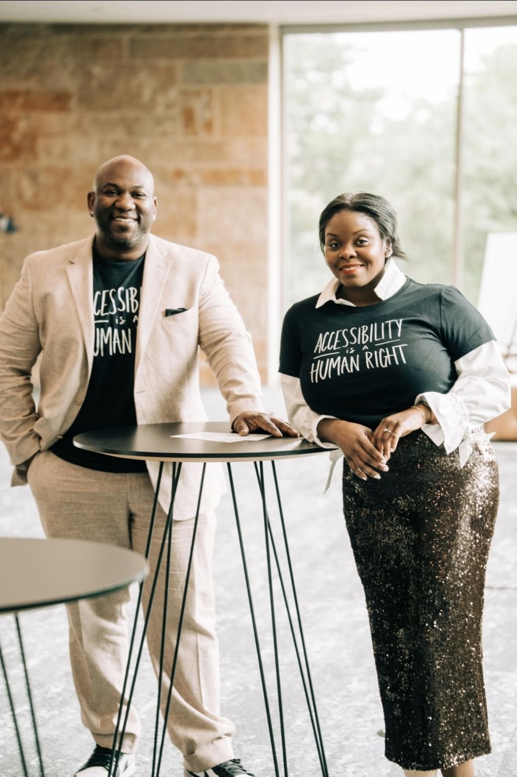 Frankie and Feleceia Wilson together at an event